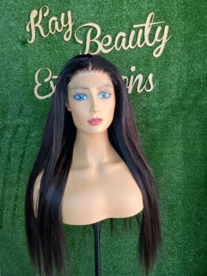 24” 3 Way Closure Wig