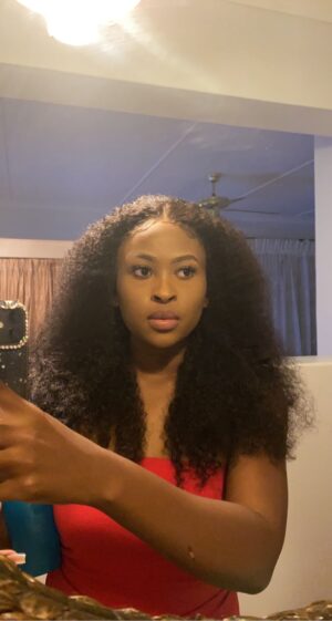 18” Double drawn Frontal  Curl