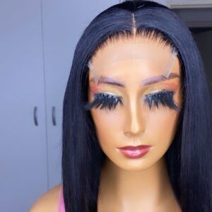 12” 3 way closure wig