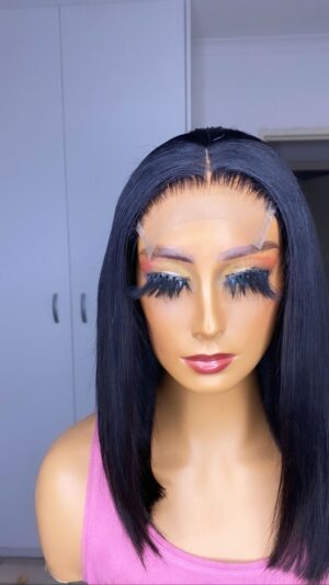 12” 3 way closure wig